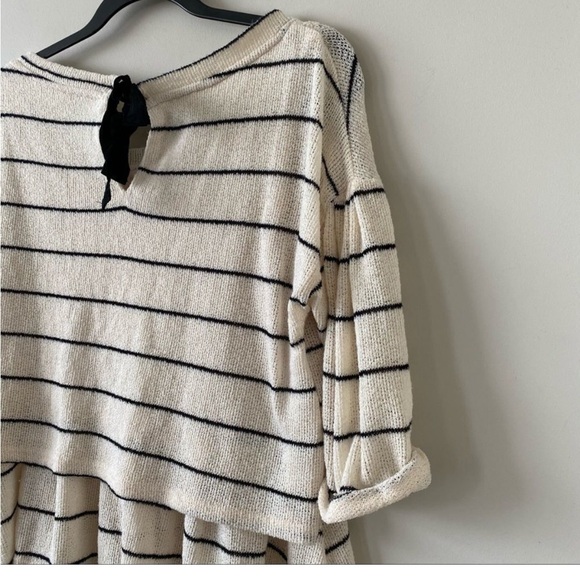 ANTHROPOLOGIE- Latitude Stripe Knit Top - Picture 6 of 7